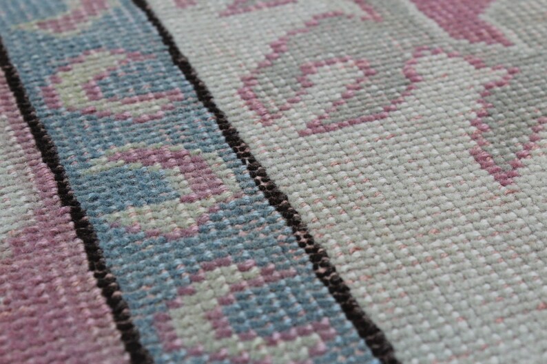 Deco Rug Boho Rug Muted Area Rug Wool Area Rug 5x6.5 Area Rug Vintage Area Rug Pink Turkish Rug Rug for Living Room Handwoven Rug