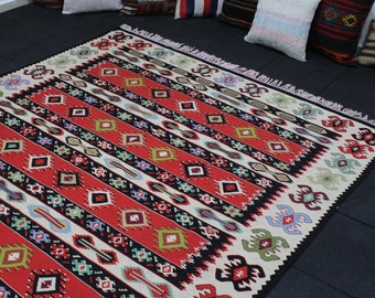 Lage Turkish Kilim Rug, 6.13x9 Feet, Soft Kilim, Striped Rug, Vintage Rug, Area Rug, Wool Rug, Handmade Rug, Salon Rug, Floor Rug - Etsy Lage Turkish Kilim Rug, 6.13x9 Feet, Soft Kilim, Striped Rug, Vintage Rug, Area Rug, Wool Rug, Handmade Rug, Salon Rug, Floor Rug - Etsy