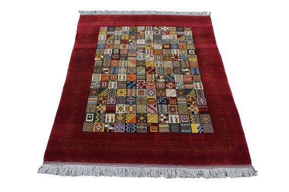トルコのハンドメイドカーペット ウールラグ 赤 トルコのハンドメイドカーペット ウールラグ 赤｜トルコのハンドメイド