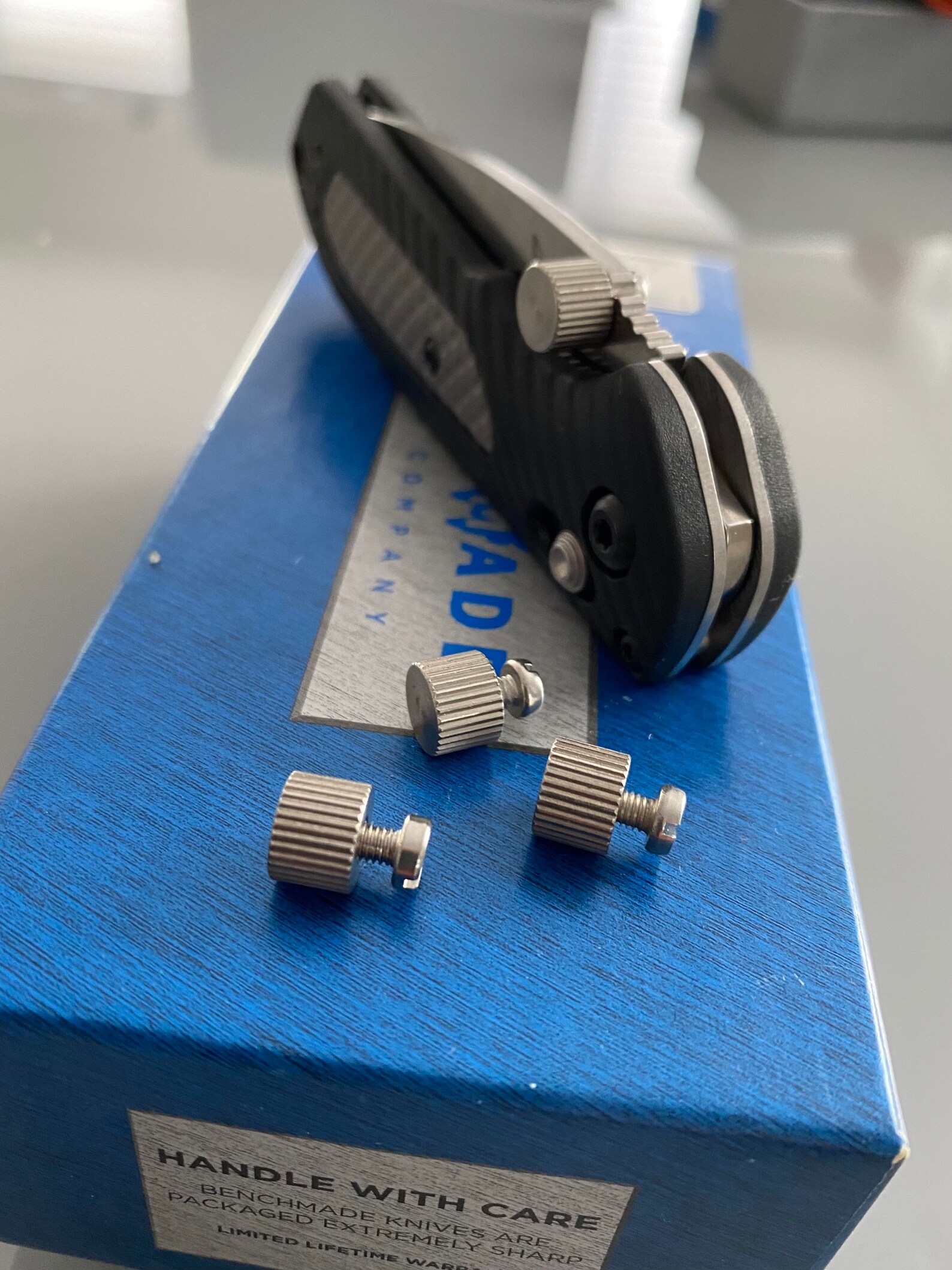 Big Silver Grip Thumb Stud / Replacement for Benchmade Super Etsy UK