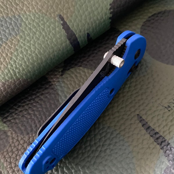 Fits Benchmade Mini Presidio II • SS-GRIP Thumb Stud • Faster Opening • 1x Thumb Stud - More Models Listed • Silver