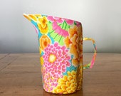 Kaffe Fassett Floral Fabric Decorative Jug Vase
