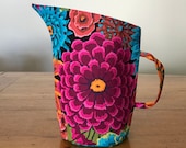 Kaffe Fassett Floral Fabric Decorative Jug Vase