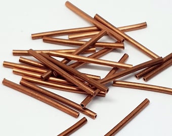 40 st. Råa kopparrör, Himmeli kopparrör, 2 x 30 mm (Om du skickar ett meddelande till oss kan vi anpassa produkten till önskad längd.)