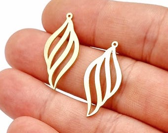 5 set Raw Brass Earring Components - Geometric Design Earring Finding - Handmade Jewelry Supplies - Brass Jewelry Making Set