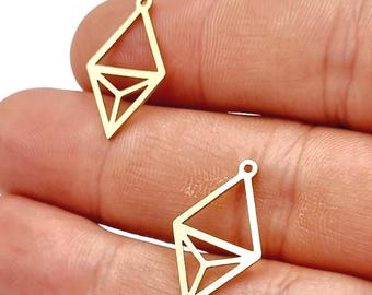 5 set Raw Brass Earring Components - Geometric Jewelry Findings - DIY Earring Making Set - Wholesale Brass Supplies