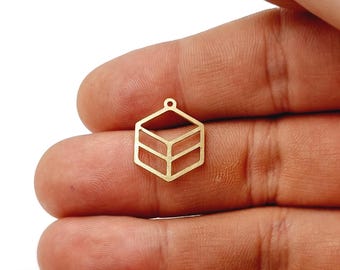5 pcs Raw Brass Earring Findings - Geometric Jewelry Components - DIY Earring Making Set - Brass Jewelry Supplies