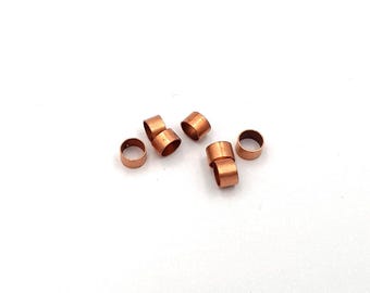 Raw Copper Tube , 7mm Tube , 7x5mm Copper Tube , Jewerly Supplies