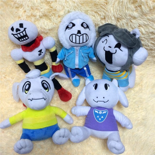 Undertale Plush Chara Frisk Sans Papyrus Temmie Dog Asriel Toriel Xma…