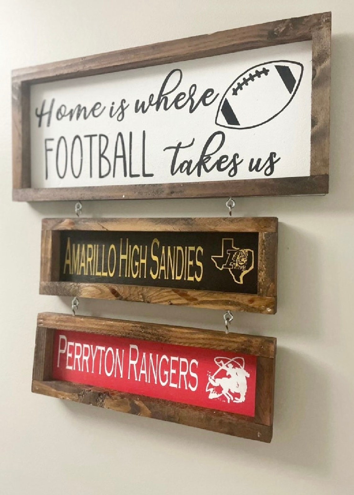 Team Signs With Mascot Coach Football Journey Signs Coach Gift for ...