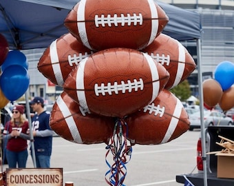 Football Party Balloon MVP baby shower decor for football tailgate decor booster club dinner idea sport theme celebration for team mom party
