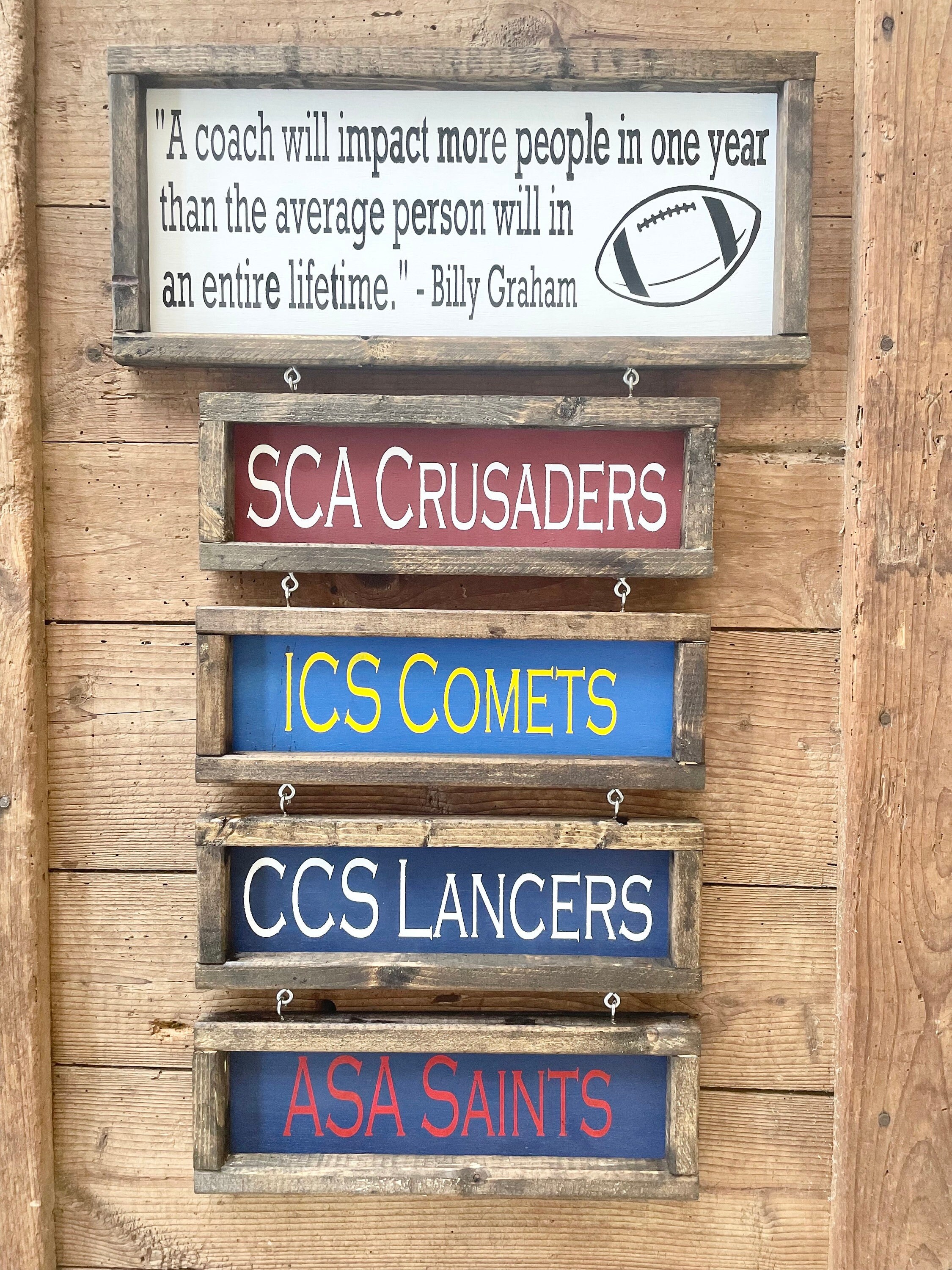Quote Coach Sign Multiple Team Sign Coach Personalized Sign Team Gift ...