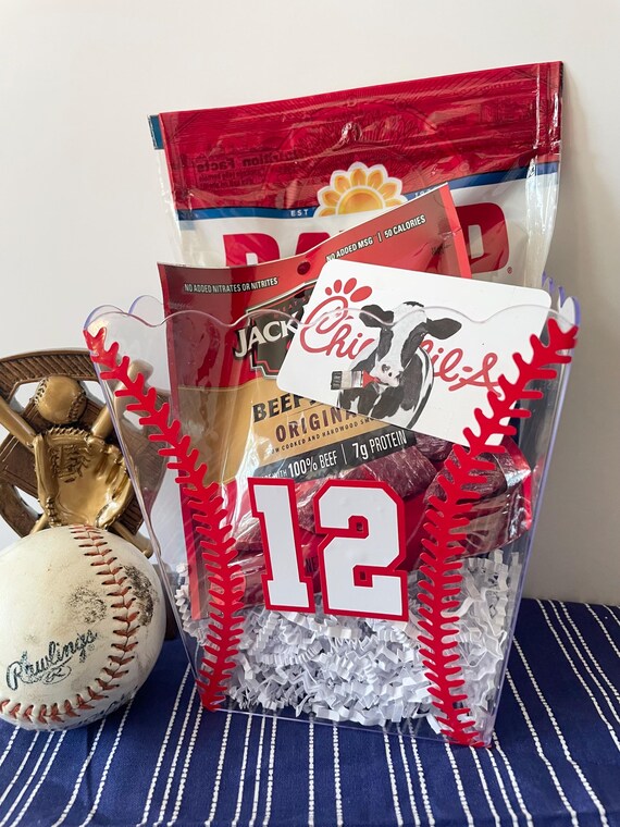 Gift for baseball team gift basket for sport banquet gift for baseball coach personalized gift basket holiday present for sport lover