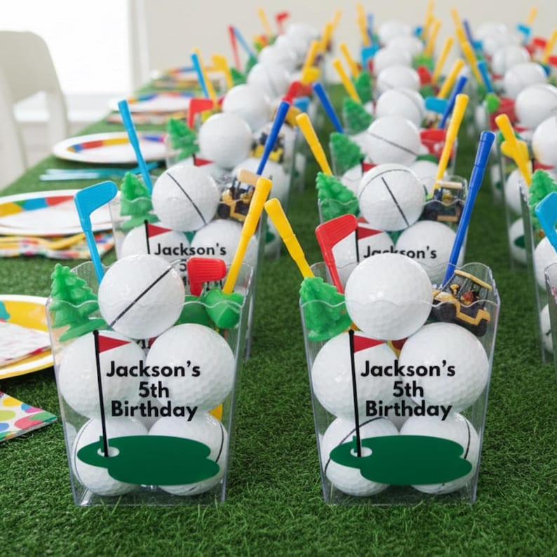 Golf team gift basket for golfer senior gift personalized golf gift for golf banquet coach gift card holder Father’s Day golf present image 4