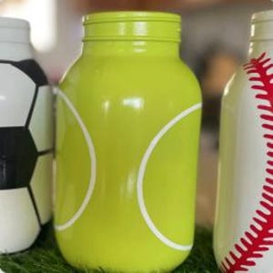 Sports baby shower decoration sport theme boy baby shower centerpiece for #1 draft pick MVP baby sprinkle for boy gender reveal party idea Tennis
