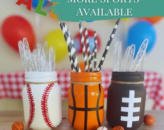 Sport party decor supplies for kid first birthday centerpiece all star party little MVP for 1st birthday rookie year party sport theme