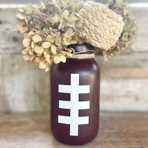 Einmachglas Fußball Dekoration für die Fußball Saison Sport Dekor Fußball Geschenk Taschentuchhalter Fußball glas für Geburtstagsfeier Heckklappe