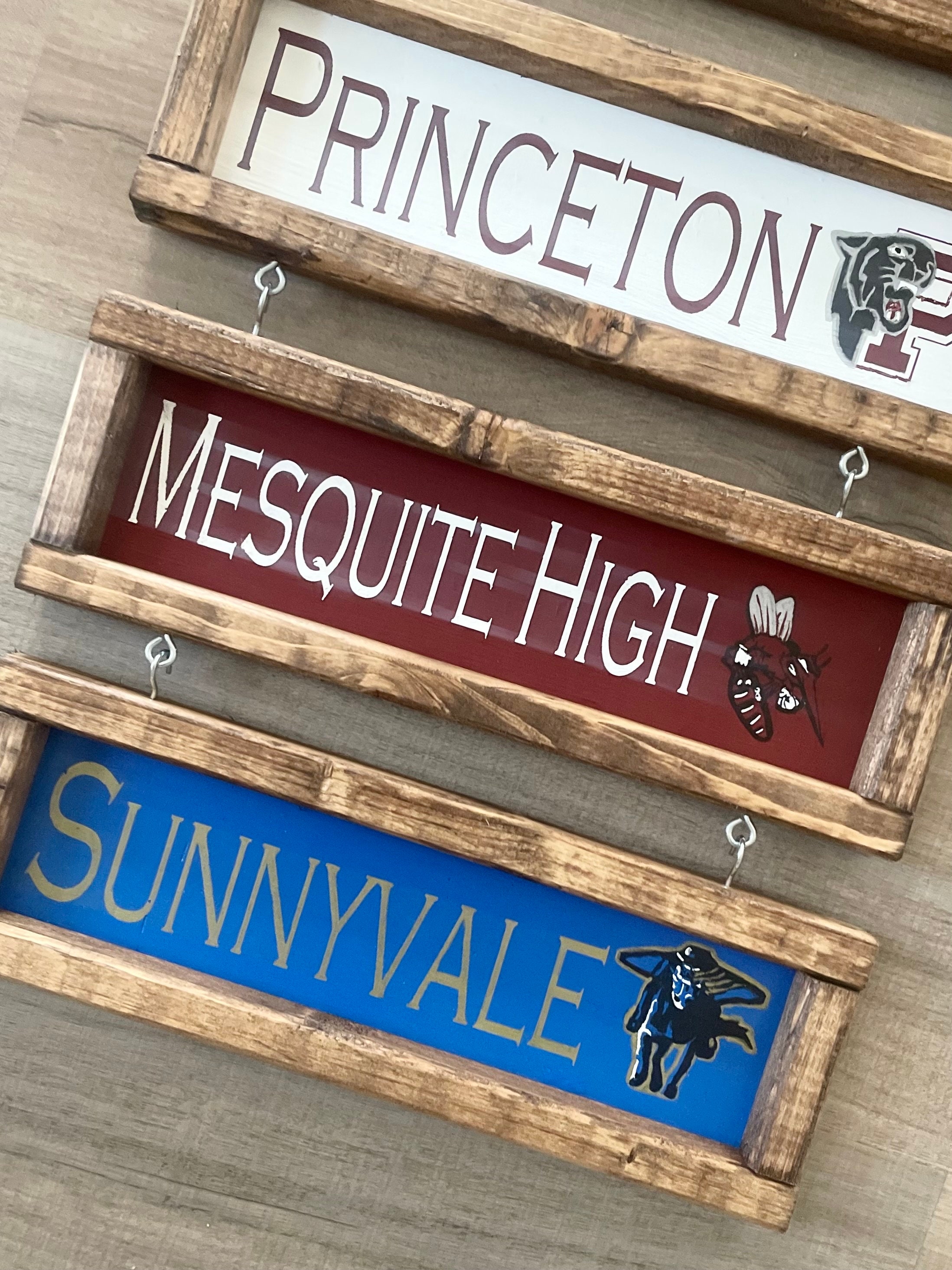 Team Signs With Mascot Coach Football Journey Signs Coach Gift for ...