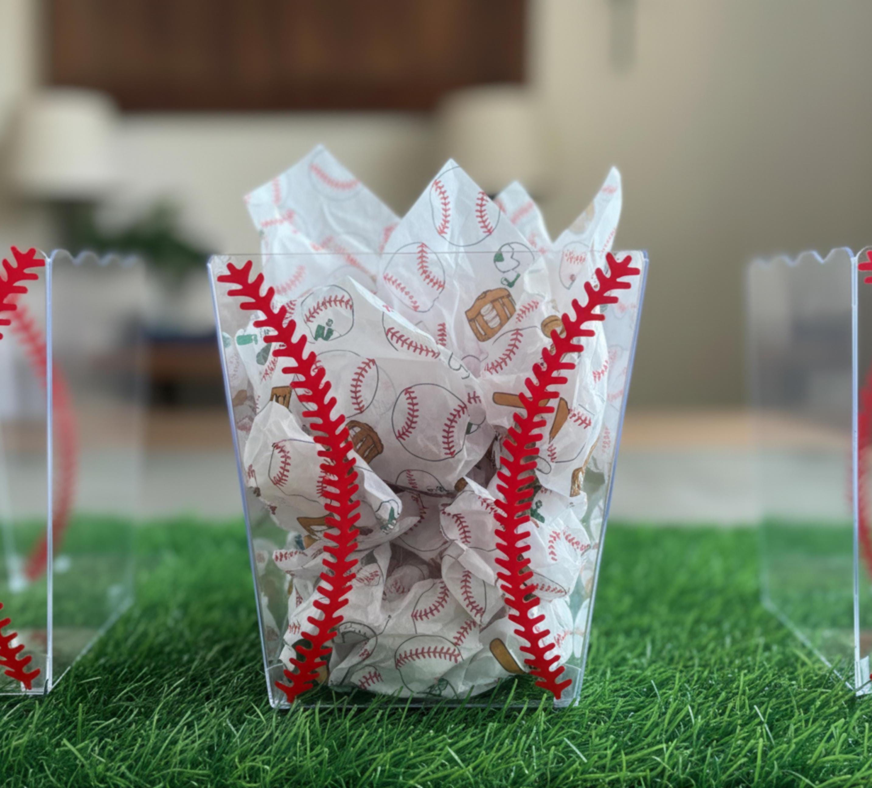 Baseball Party Favor Gift Basket Custom Baseball Gift for Team Banquet ...
