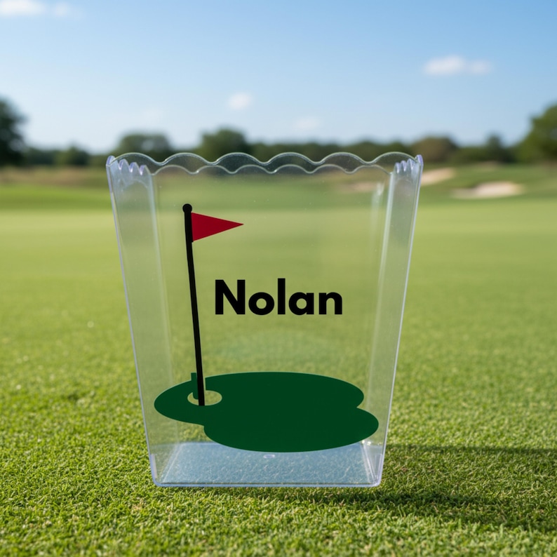 Golf team gift basket for golfer senior gift personalized golf gift for golf banquet coach gift card holder Father’s Day golf present image 1