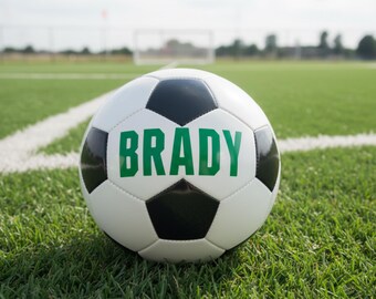 Custom name soccer ball gift for kid personalized soccer player birthday present soccer keepsake for futbol coach team mom gift idea senior