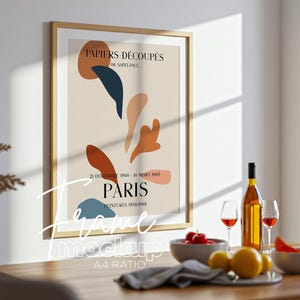 DIN 2:3 Ratio Vertical Frame Mockup, Frame Leaning on Wall Template for Photoshop, Thin Wood Frame PSD for Prints and Artwork