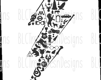 Download Harry Potter Lightning Bolt Svg Etsy