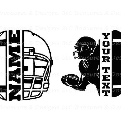 Football Decal Football Player Decal Personalized Football Etsy