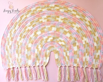 Pastel Rainbow Baby Blanket