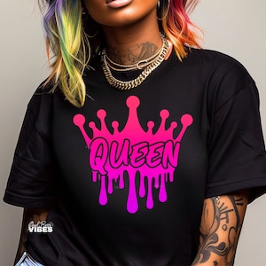 Queen Crown SVG PNG, melanine Royal Crown svg png dxf-bestand