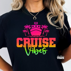 Cruise Vibes SVG PNG: Funny Vacation Shirt Design (Digital File)