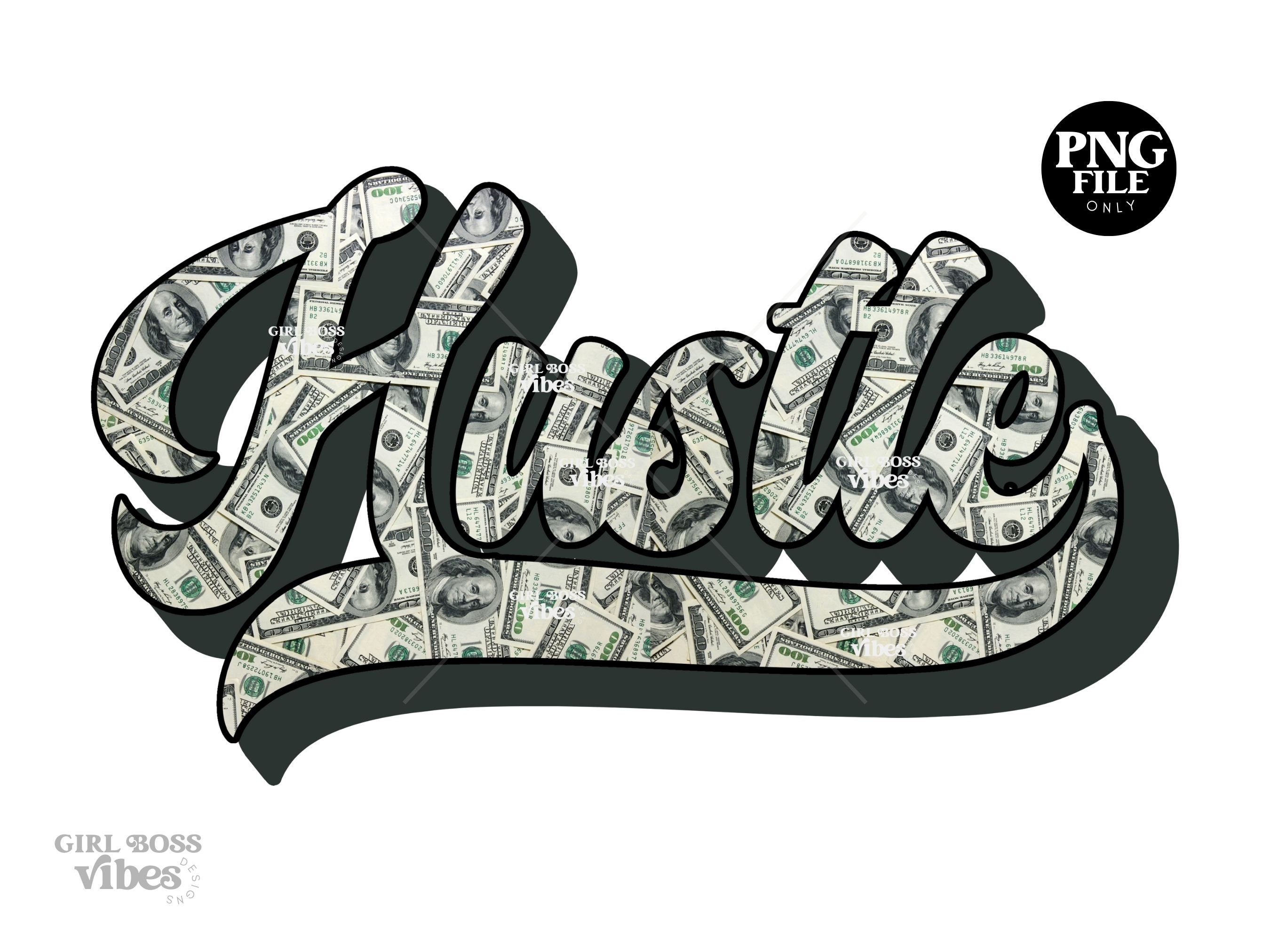 Money Duffle Bag 100 Hundred Dollar Bill Sack Stack Wealth Cash Pile Rich  Hustle Hustler Profit Art Design Logo SVG PNG Clipart Vector Cut