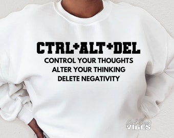 Ctrl Alt Del SVG: Motivational Boss Cut File (PNG, DXF)