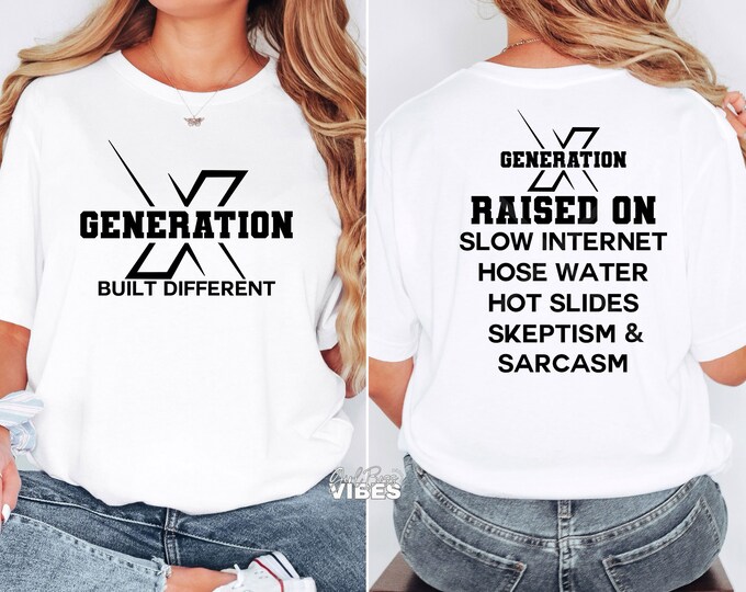 70s Born, 80s Raised, & 90's Made Retro PNG Design GEN X Birthday 80s ...