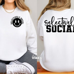 Wählbar sozial SVG, Vorderseite Rückseite svg, unsozial, introvertiert, Homebody, png, dxf, cut-Datei
