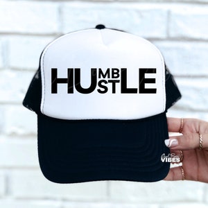 Camisa con sombrero urbano Humble Hustle, diseño SVG PNG, gorra de béisbol de papá, archivos svg png dxf