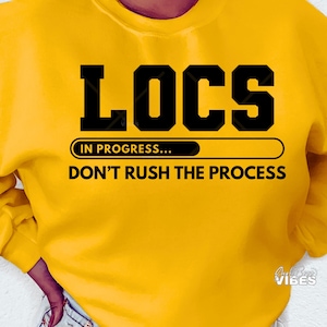 Locs In Progess SVG, Locs svg, png, dxf, cut file