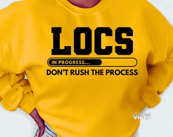 Locs In Progress SVG: Cut File (Digital Download)