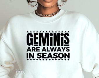 Gemini Zodiac SVG PNG: Birthday Horoscope Files (Digital Download)