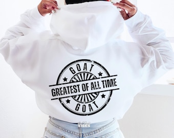 GOAT SVG PNG, Greatest of All Time Cut File (Digital Download)