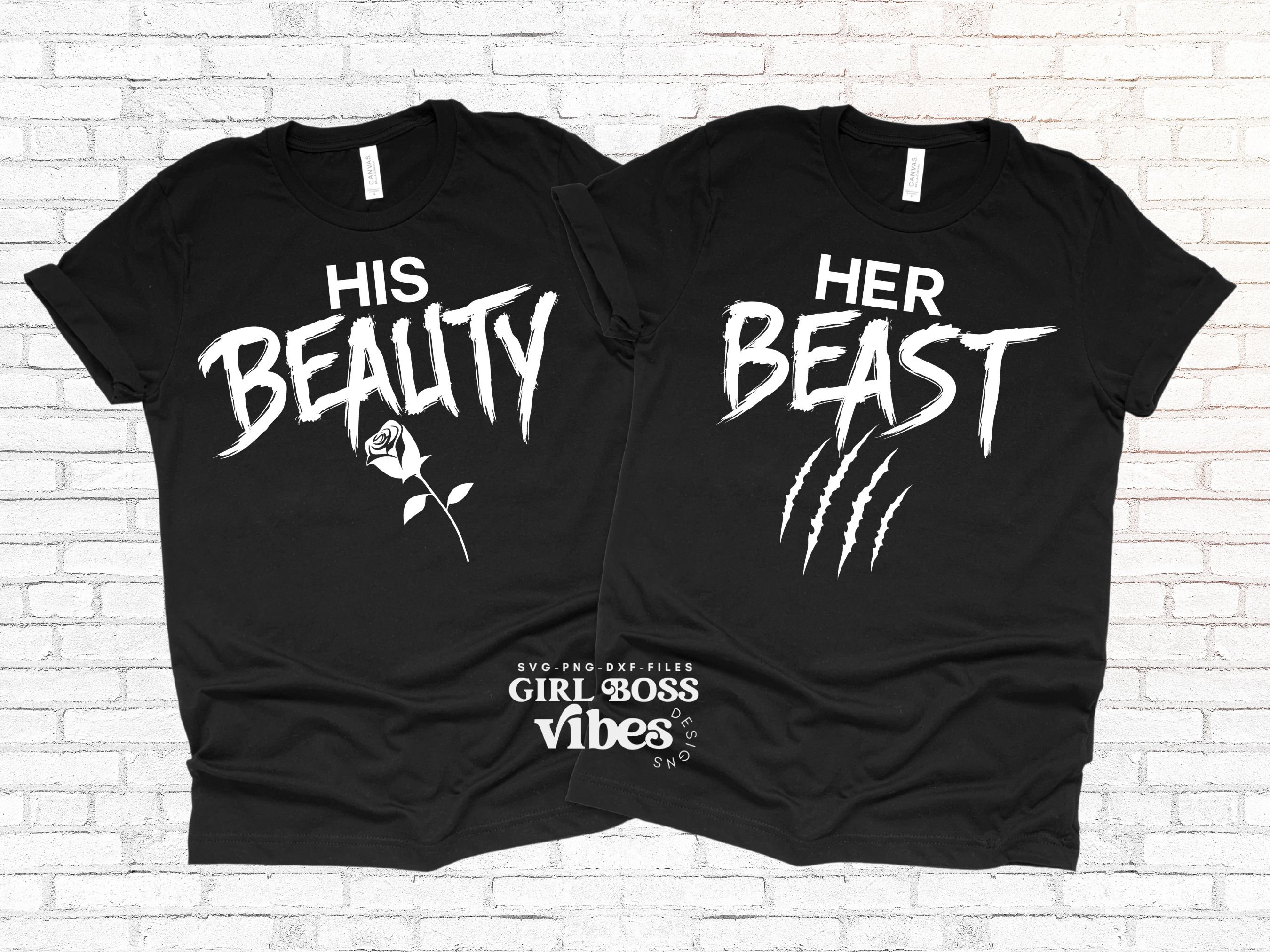 His Beauty Svg Her Beast Couples Svg Beauty Svg Matching - Etsy