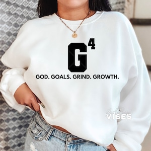 Wake Pray Slay Glitter Print Pullover Sweatshirt  Sudadera estampada,  Sudaderas con capucha, Mangas largas