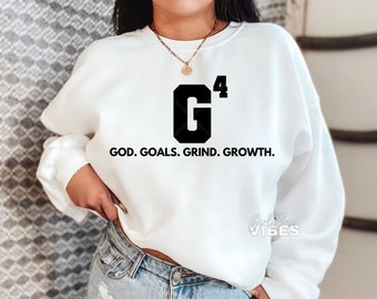 Christian SVG: God Goals Grind Growth, Scripture (Cut File)