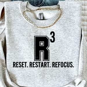 R3 SVG PNG, réinitialisation, redémarrage, recentrage, état d'esprit, Hustle SVG, Grind, Boss, Entrepreneur svg, png, dxf, fichier coupé