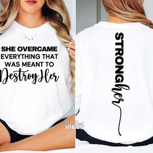 StrongHER SVG PNG, voor- en achterkant svg, inspirerende positiviteit svg, png, dxf-bestand