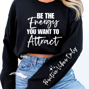 Positive Vibes Only SVG PNG, Sleeve svg, Front Back svg, Ispirazione, Strong Woman svg, Positive Affirmation svg, png, dxf, file di taglio