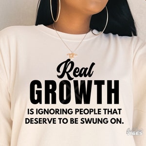 Crescita reale SVG, Donna forte SVG forte, SVG motivazionale, Boss Babe, SVG ispiratore, SVG positivo, png, dxf, file di taglio