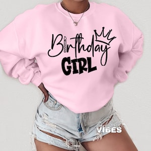 Birthday Girl SVG, Birthday Vibes, Birthday Queen, Birthday Squad, Birthday, Birthday cut file, png, dxf, cut file