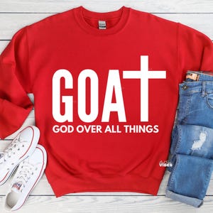God Over All Things SVG, Goat SVG, Christian svg, Scripture, Faith png, Religious svg, png, dxf, cut file