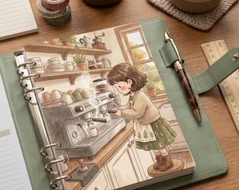 Impresiones digitales acogedoras de estilo cottagecore y hygge / Arte de café de Willow / Arte mural imprimible, panel de planificación, divisor y papel tapiz